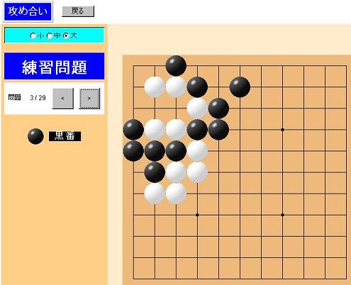 囲碁開眼指南レッスンパソコンソフト練習